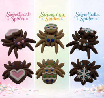 Seasonal Cookie Spider Trio