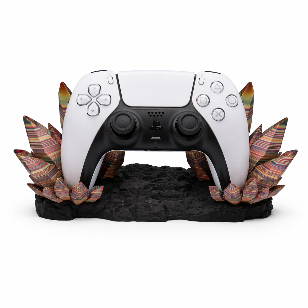Prismatic Crystal Gaming Controller Stand Universal PS5 & Xbox One