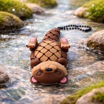 Sleepy Otter Keychain
