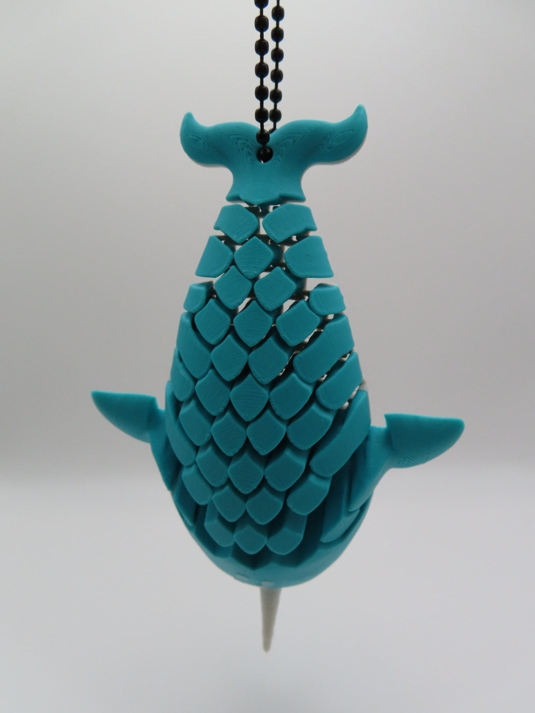 Sleepy Sea Narwhal Keychain
