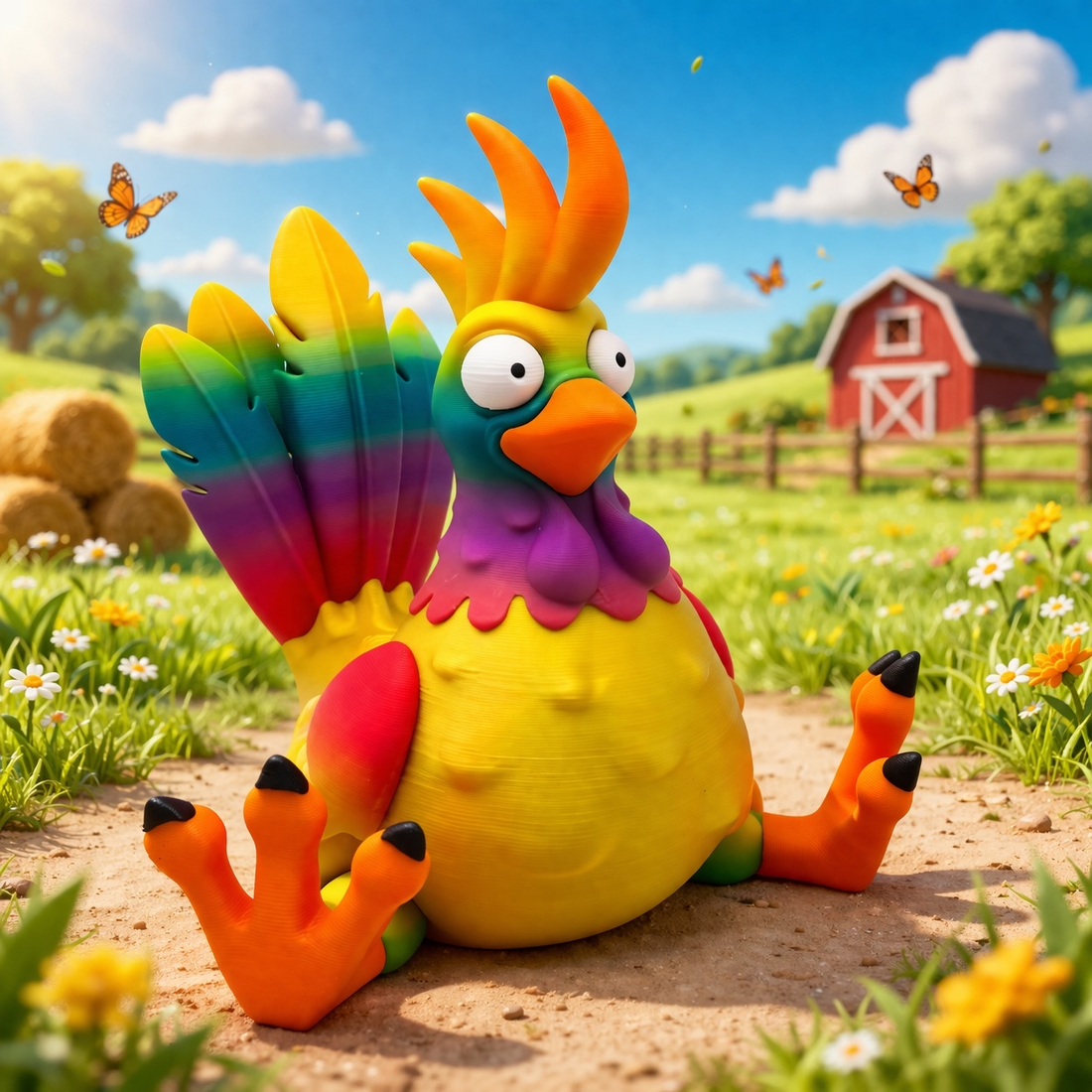 Rainbow Rooster