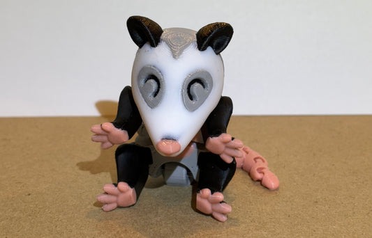 Eco-Friendly 3D-Printed Opossum - 3D Printed Desk Companion