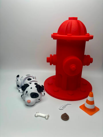 Dalmation With Fire Hydrant